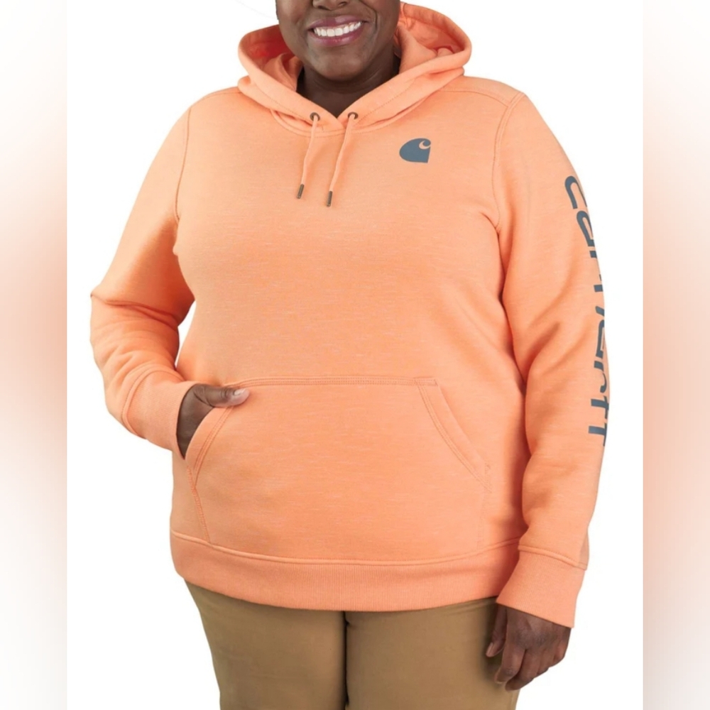 Carhartt Women's Midweight Logo Sleeve Graphic Hoodie Size 3X NWOT MSRP $64.99